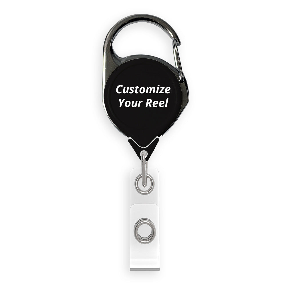 Retract-A-Badge Carabiner with Custom Logo Printing