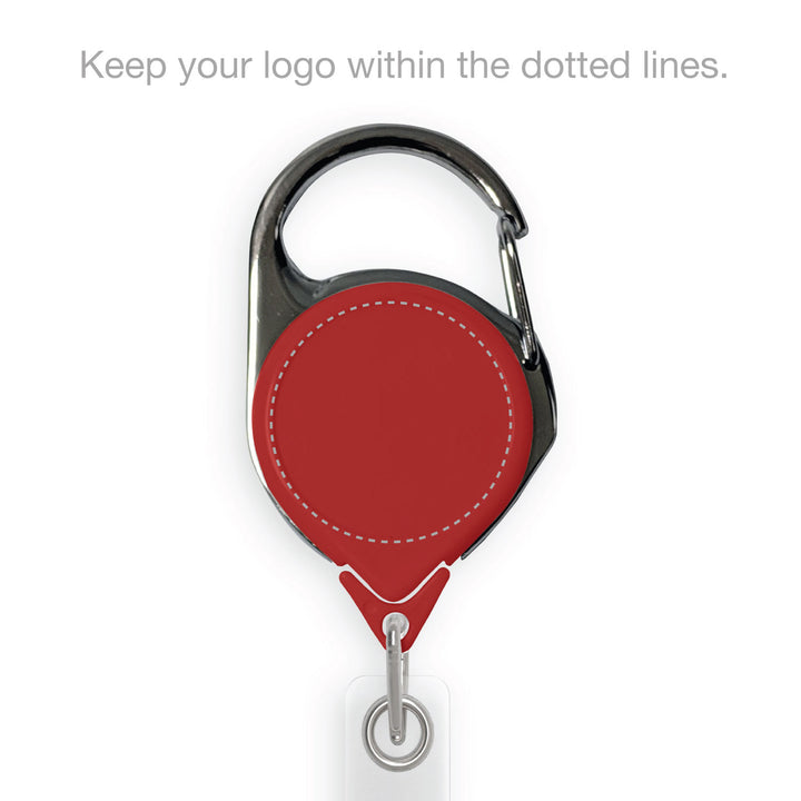 Retract-A-Badge Carabiner with Custom Logo Printing